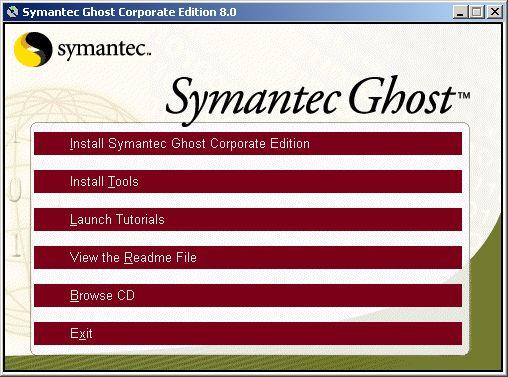 1.1 Εγκατάσταση Symantec Ghost Corporate Edition Ακολουθούν οδηγίες για την εγκατάσταση εφαρμογής εφόσον έχει αγοραστεί για χρήση στο