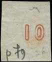 (Hellas 40bNb). Lot. 258 10l. red-orange, u. VF.