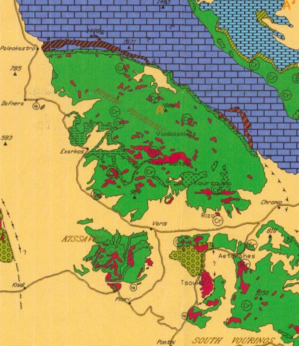 ως γεωλογικός σχηματισμός για την περιγραφή όχι