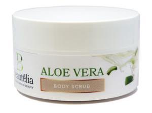 BEAUTELIA BODY SCRUB ALOE VERA Πλούσιo, κρεμώδες σκραμπ απολέπισης για το σώμα με κόκκους από κουκούτσια αμύγδαλου και αλόη.