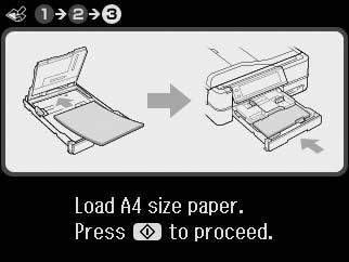 G If you want to change the density of the outline, or the density of the whole image, press x, then press Print Settings and select the appropriate settings after step F.