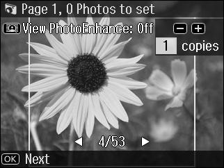 If you select Place photos manually, place photos as shown in (1) or leave a blank as shown in (2).