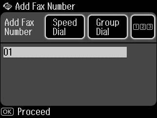 Press r until Broadcast Fax is displayed. To select recipients from a speed or group dial list, go to H. E F Faks Yayın görüntülenene kadar r a basın.