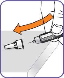 17. Τραβήξτε τη βελόνα από το μηρό σας. Είναι φυσιολογικό να εμφανιστούν 1 ή 2 σταγόνες υγρού στη βελόνα κατά τη διάρκεια αυτού του βήματος.