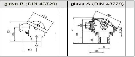 dva transmitera. Priključne glave prikazane su na slici 2.