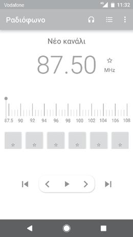 10.3 Ραδιόφωνο Το τηλέφωνο σας διαθέτει ραδιόφωνο (1).