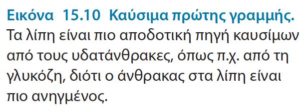 Πώς μπορεί να οξειδωθεί η γλυκόζη και πως το λιπαρό οξύ; η γλυκόζη διαθέτει ήδη οξυγόνα (περισσότερα οξυγόνα στην ένωση λιγότερη ενέργεια) Γιατί η