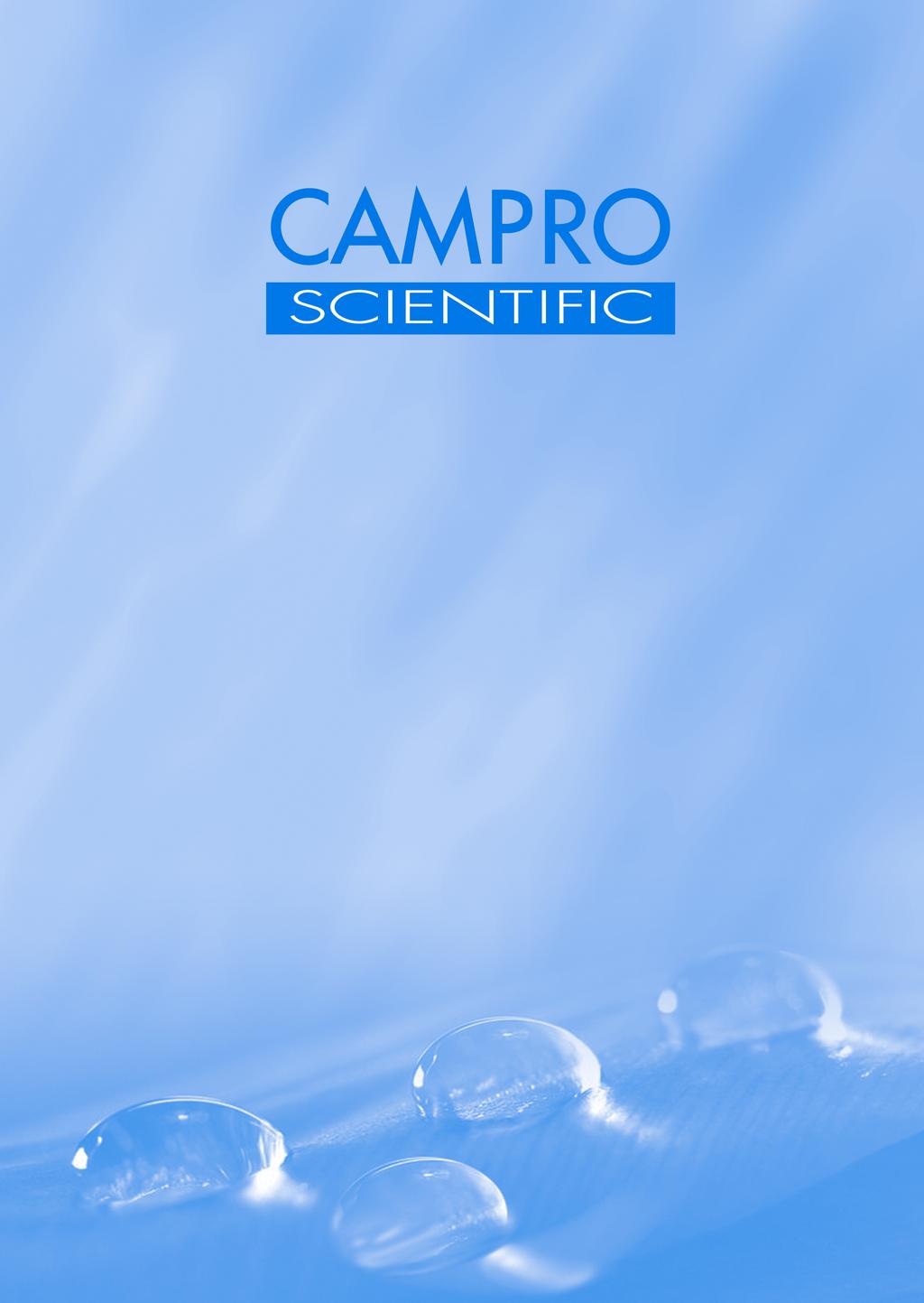 eu www.campro.eu Campro Scientific Gmb - The Netherlands P.