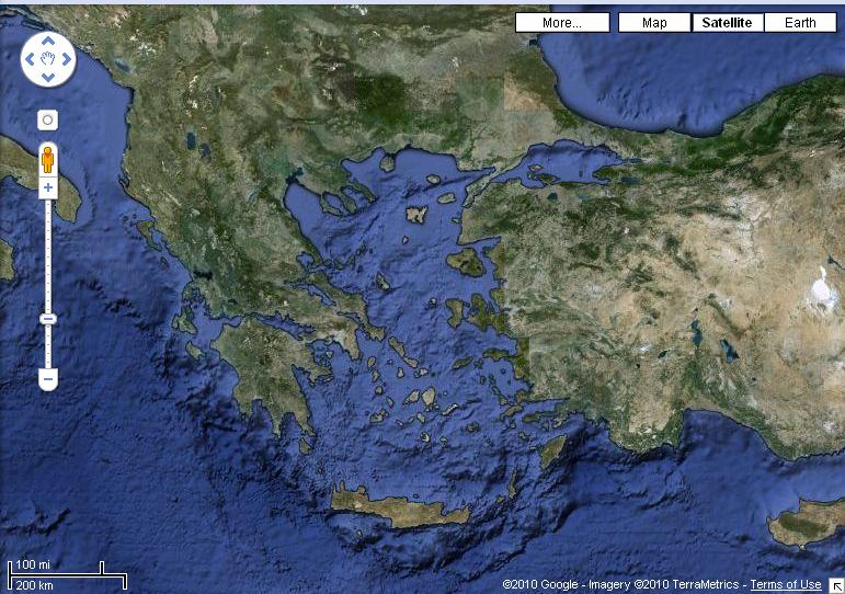 5. Εφαρμογή: Ν. Μύκονος λοφώδεις εξάρσεις μικρού γενικά υψομέτρου.