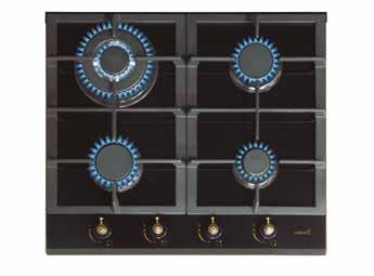 GAS-ON-GLASS HOBS RCI 631 4 4 εστίες αερίου - Πάνω αριστερά: 1 τριπλή εστία 3.