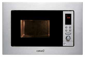 BUILT-IN MICROWAVES MC 25 D MC 20 D 25ltr εντοιχιζόμενος φούρνος μικροκυμάτων Ταυτόχρονο γκρίλ 1000W τεχνολογίας Quartz Πέντε επίπεδα ισχύος, 900W Εσωτερικό από ανοξείδωτο ατσάλι Περιστρεφόμενος