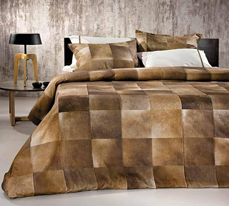 suede digital print samoa tobacco Σετ σεντόνια 100% cotton satin, διάσταση 240 x