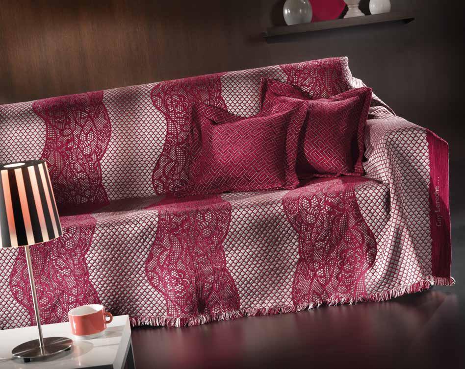 jacquard taffeta throws burgundy mocca spirit Ριχτάρια jacquard