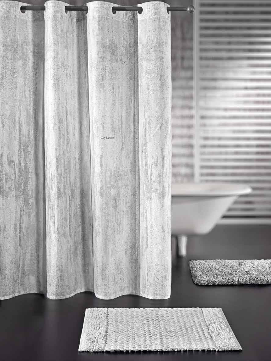 bathroom wall cement wall cement Κουρτίνα 100% polyester water repellant διάσταση: 180 x 190, a