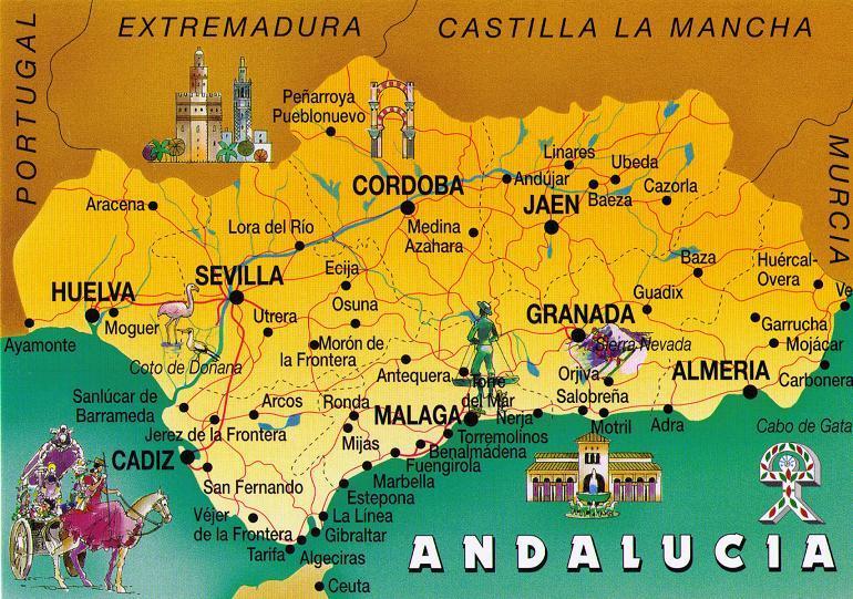 Ανδαλουσία: Ιστορία & πολιτισμός Η νοτιότερη από τις 17 αυτόνομες περιφέρειες της Ισπανίας.