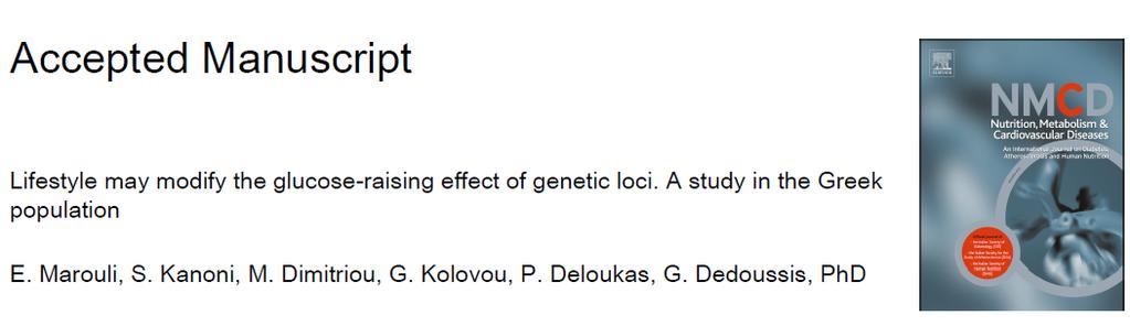 The lifestyle parameters used for the score included three with glucose-lowering