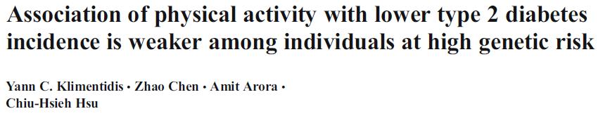 Physical activity and dietary intake Each individual s level