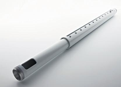 Compact design in white with strong lightweight aluminium poles. The poles are height adjustable without disassembly.