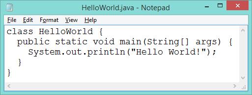 Δημιουργία προγράμματος Hello World Στο παράθυρο που ανοίγει πληκτρολογούμε τον παρακάτω κώδικα Java:
