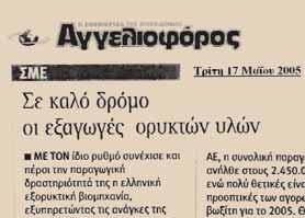 που αφορούσαν τον απολογισμό του