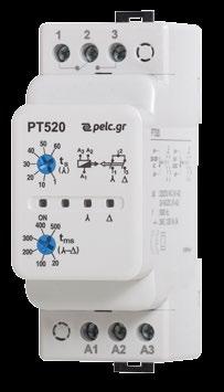 TIME SET min RELAY ON POWER ON L F2 O I N I Manual L F2 O I N I Manual L 8 Auto 8 Auto START PT 428 - PT 429 5 8 M M PT 428 - PT 429 5 4 5 3 2 1 8 8 F1 N PT 455 START/RUNNING FAILURE MONITORING RELAY