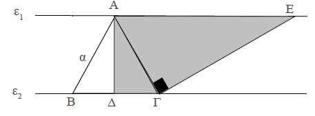 Σελίδα 8 από 18 45. Στο διπλανό σχήμα το ΑΒΓΔ είναι τετράγωνο και το ΑΓΕΖ ορθογώνιο. Να υπολογίσετε το λόγο (ΑΒΓΔ) (ΑΓΕΖ). Θαλής 1999 46.
