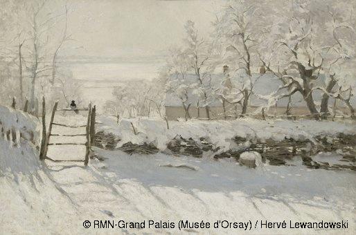 Σύνδεση του καιρού με το χιόνι και τη ζωή του ανθρώπου Claude Monet, La Pie
