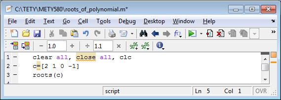 m-file editor