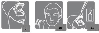 17 Clipper head and cutting guides 1. Place the clipper head (5) in the body of the appliance (Figure 6). 2.