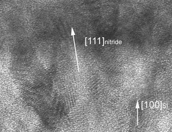 ΚΕΦ. 4 Δομικός Χαρακτηρισμός με ΤΕΜ και HRTEM είναι ότι τα νιτρίδια διατηρούν την ίδια διεύθυνση ανάπτυξης παρά την εναλλαγή των στρωμάτων σε