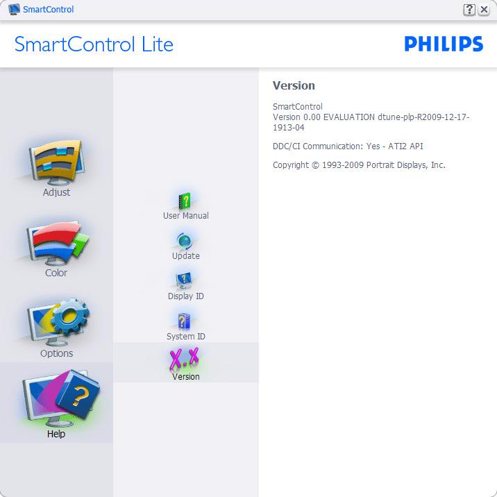 3. Βελτιστοποίηση εικόνας Tune Display (Συντονισμός οθόνης) - Ανοίγει τον πίνακα ελέγχου του SmartControl Lite.