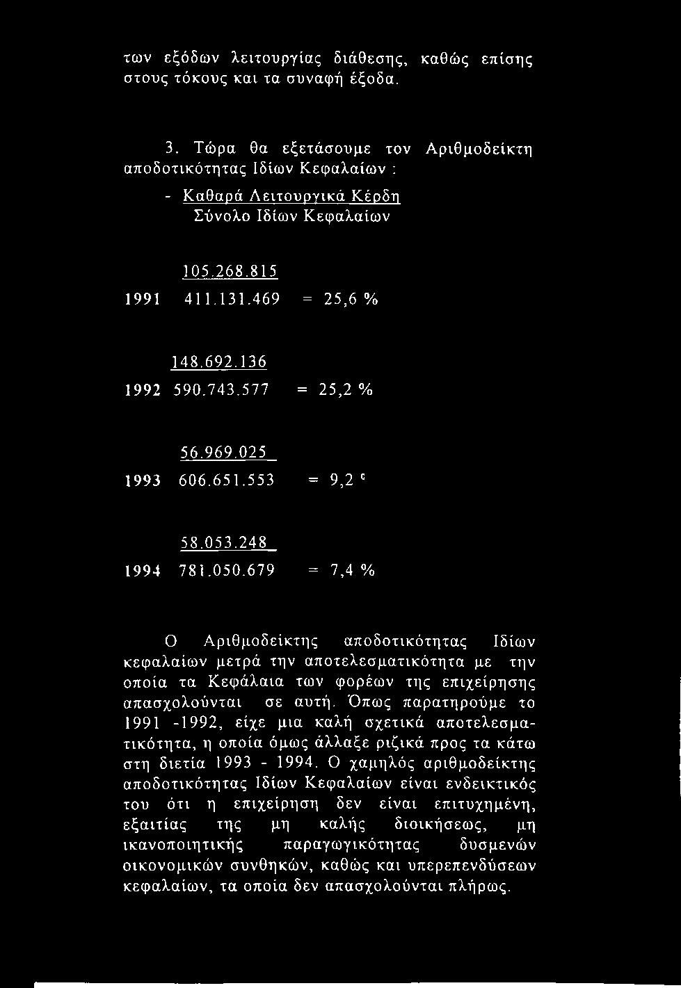 των εξόδων λειτουργίας διάθεσης, καθώς επίσης στους τόκους και τα συναφή έξοδα. 3.