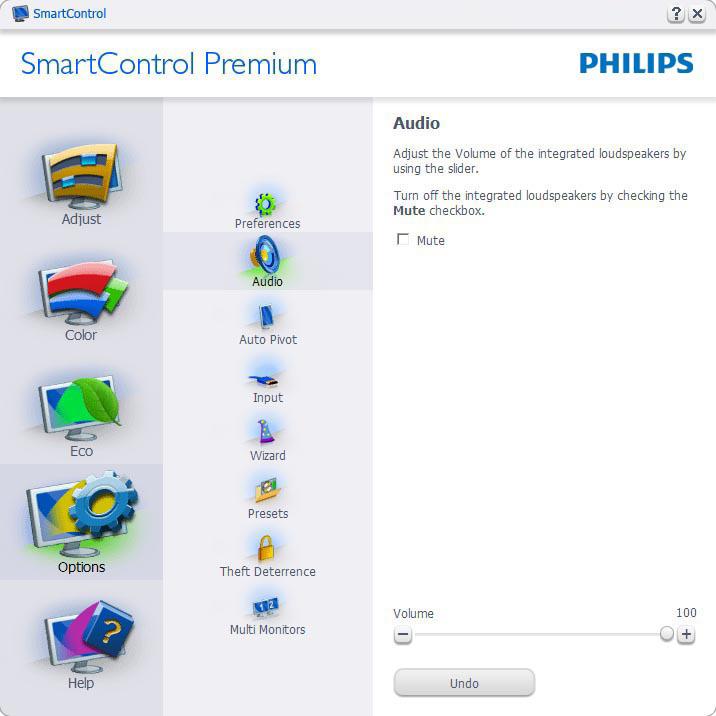 3. Πληροφορίες για το προϊόν Technical Support (Τεχνική Υποστήριξη), Check for Update (Έλεγχος ενημερώσεων), About (Πληροφορίες) και Exit (Έξοδος).