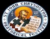 St. John Chrysostom Oratorical About the Festival Introduced in 1983, the St. John Chrysostom Oratorical Festival provides Greek Orthodox teenagers the opportunity to write and talk about their faith.