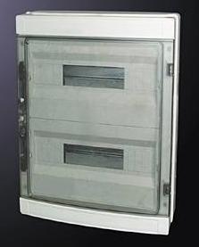 ΣΤΕΓΑΝΟΣ ΙΡ 65 WALL MOUNTED PANEL FOR 8 FUSES IP65 Διαστάσεις / dimensions L:215mm W:210mm H:100mm* Με