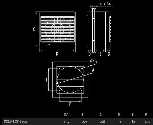 100 + κορδόνι / διακόπτη 100 40 2650 0,12 15 1/10 21,20 007-0061 Φ.100 + χρονοκαθυστέρηση + 100 40 2650 0,12 15 1/10 25,80 αισθητήρα υγρασίας 007-0055 Φ.