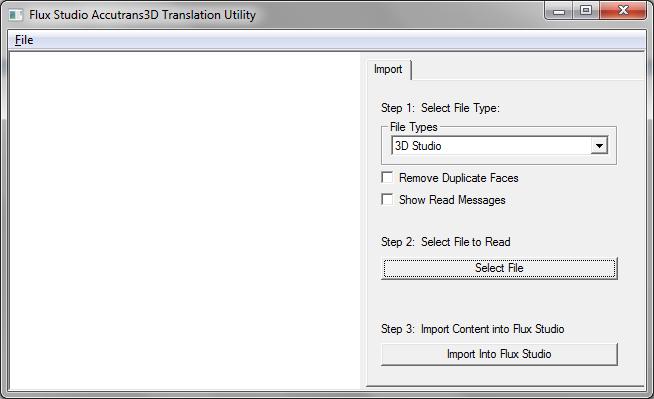 1) Επιλέγουμε File import other Format 2) Στη συνέχεια διαλέγουμε τον τύπο του αρχείου που θέλουμε να εισάγουμε, στην αριστερή στήλη του παραθύρου που άνοιξε.