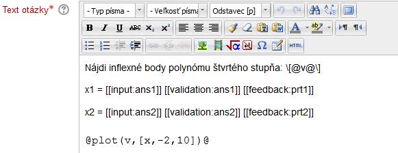 a:3*(3+rand(15)); b:rand(10); 2. Definícia polynómu štvrtého stupňa(ulahčíme si úlohu tak, že najprv zintegrujeme 2x polynóm 2.