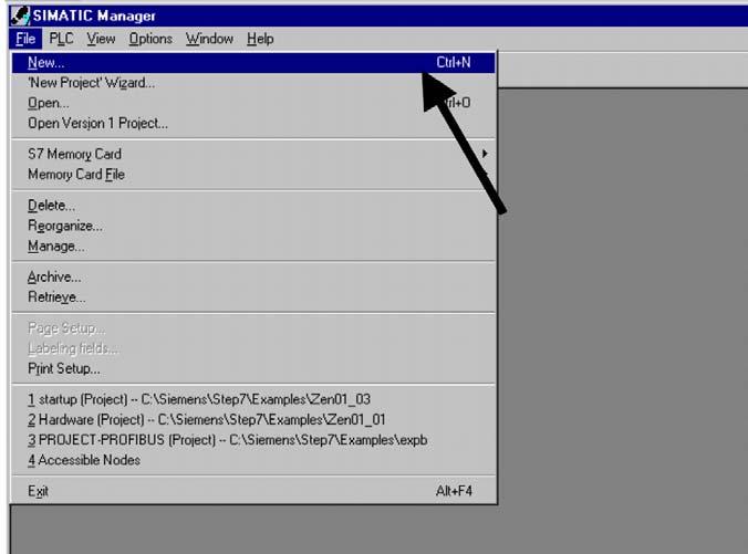 SIMATIC MANAGER Το βασικό εργαλείο της STEP7 είναι ο Simatic Manager.