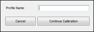 From that window, you can select already created calibration profiles or delete them. Select New Calibration Profile.