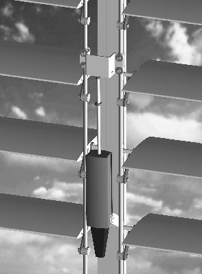 Εισαγωγή Τοσύστημα Solar 100 αποτελεί μια ολοκληρωμένη πρόταση για εξωτερική σκίαση κτιρίων με χρήση περσίδωναλουμινίουσχήματοςατράκτου.