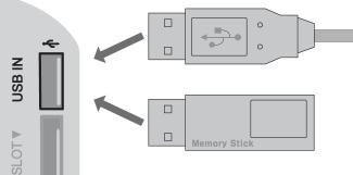 Za upotrebu USB uređaja Kad priključujete USB uređaj Kad priključite USB uređaj, automatski se prikazuje ovaj ekran.