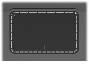 Στοιχεία Στοιχεία πάνω πλευράς TouchPad Στοιχείο TouchPad Λειτουργία Μετακινεί το δείκτη και επιλέγει ή ενεργοποιεί στοιχεία στην οθόνη.