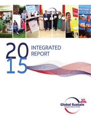 Global Sustain: Annual Integrated Report 2015 Ορόσημο στην Αειφορία Ο πρώτος Ενιαίος Απολογισμός της Global Sustain αποτελεί αναπόσπαστο κομμάτι του οράματος και της δέσμευσης της εταιρείας στην
