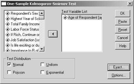 KOLMOGOROV SMIRNOV ΓΙΑ ΕΝΑ ΕΙΓΜΑ Ελέγχουµε αν η παρατηρούµενη συνάρτηση αθροιστικής κατανοµής µιας µεταβλητής, συµπίπτει µε κάποια εκ των γνωστών θεωρητικών F 0 (x).