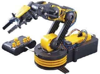 4.1.2 Ρομποτικός βραχίονας OWI-535 Robotic Arm Edge Έχει πέντε βαθμούς ελευθερίας, μία αρπάγη που ανοίγει και κλείνει, LED φωτισμό για την περιοχή εργασίας και ελέγχεται ενσύρματα με χειριστήριο.