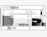 Προειδοποιητικές λυχνίες, δείκτες και ενδεικτικές λυχνίες Ταχύμετρο Χιλιομετρητής Η συνολική καταγεγραμμένη απόσταση εμφανίζεται σε χλμ.