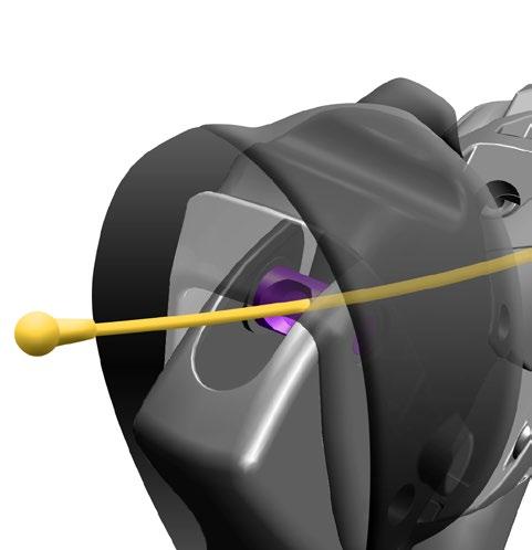 Install the brake cable. Montering af bremsekablet. Montaţi cablul de frână. Install a 5 mm ferrule onto the housing. Install the brake housing into the shifter assembly.