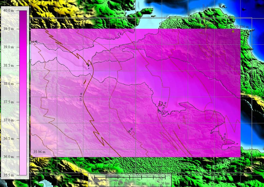 ΠΑΡΑΡΤΗΜΑ Α : Τελικοί Υπολογισμοί 135 (m) min max std.dev mean Ngrv 36.776 39.654 0.785 38.045 NΓΥΣ 36.931 39.955 0.759 38.160 Διαφορά 0.002 0.168 0.061 0.019 Πίνακας Α.
