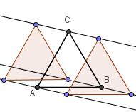 I, ( CD) = I ( (, ( CD))) = I ( ( C D )) = I ( C D ) = C D Задатак 18. Конструисати једнакостранични ΔАВС, ако су дате преве,,, ако важе следећи услови:,,, C. Решење Анализу овог задатка (Слика 34.